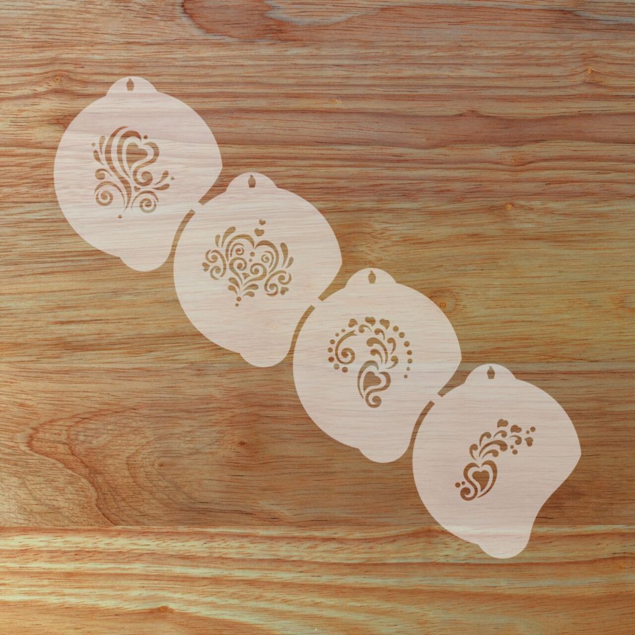 Heart Swirls Face Painting Stencil Set | Perfect for Face Painting, Temporary Tattoos, Birthday Party | Designer Stencils |